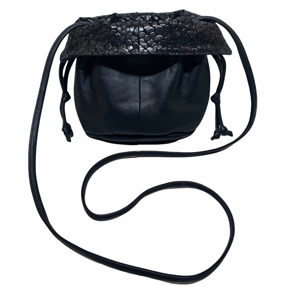 Viva Bags of California black drawstring bag purse